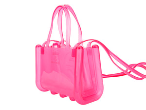 Melissa X Telfar Small Jelly Shopper (Clear Pink)