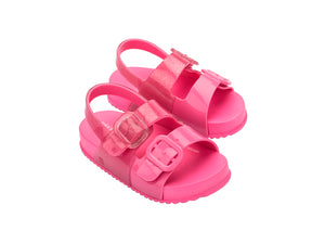 Mini Melissa Cozy Sandal BB (Pink Glitter)