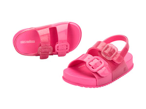 Mini Melissa Cozy Sandal BB (Pink Glitter)