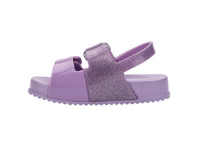 Mini Melisa Cozy Sandal BB (Lilac Glitter)
