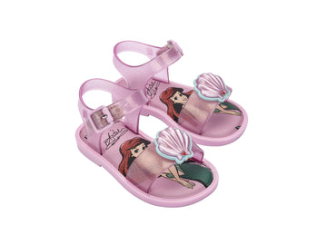 Mini Melissa Mar Sandal + Disney Princess BB (Glitter Pink/ Pink)