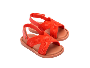 Mini Melissa M Lover Sandal BB - Beige/Red