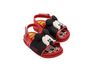 Mini Melissa Beach Slide SandalÊ+ Mickey and Friends BB - Red (Mickey)