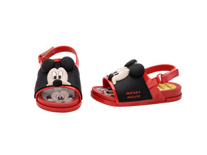 Mini Melissa Beach Slide SandalÊ+ Mickey and Friends BB - Red (Mickey)