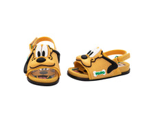 Mini Melissa Beach Slide Sandal + Mickey and Friends BB - Yellow (Pluto)