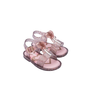 Mini Melissa Mar Sandal Love Pop BB - Glitter Pink