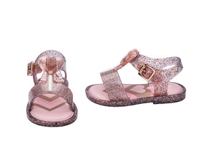 Mini Melissa Mar Sandal Love Pop BB - Glitter Pink