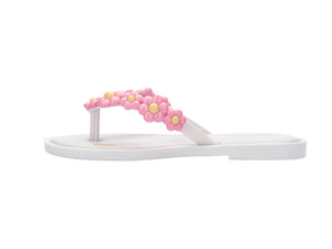 Mini Melissa Flip Flop Spring INF - White/Pink