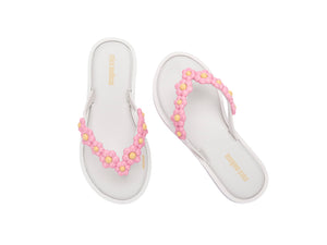 Mini Melissa Flip Flop Spring INF - White/Pink