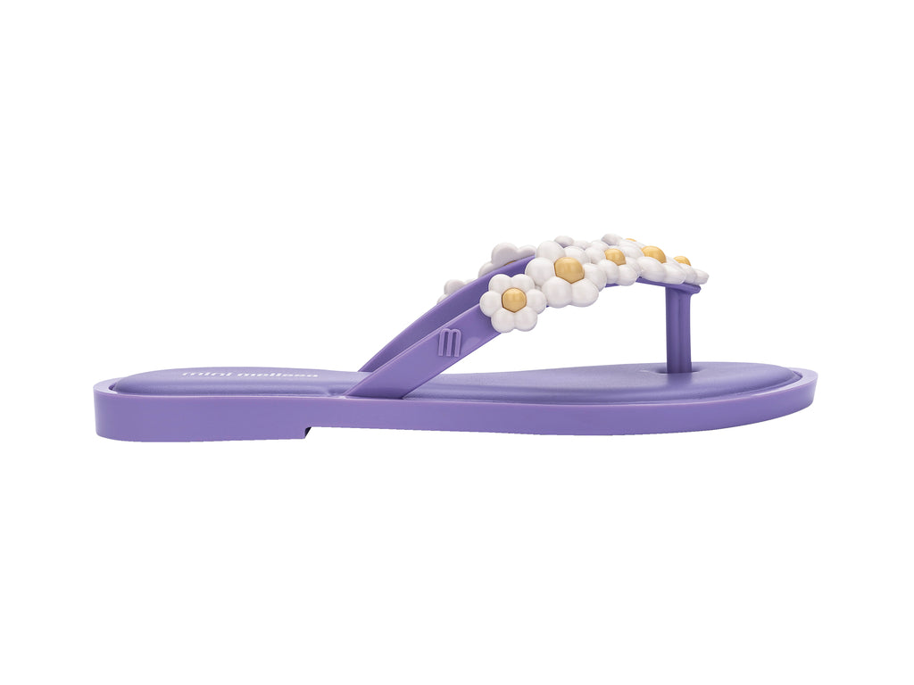 Mini Melissa Flip Flop Spring INF - Lilac/White