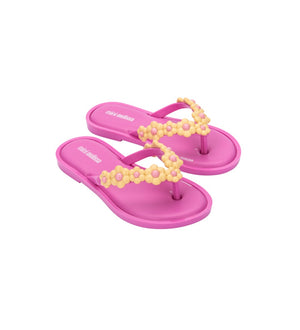 Mini Melissa Flip Flop Spring INF - Lilac/Yellow
