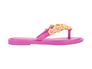 Mini Melissa Flip Flop Spring INF - Lilac/Yellow