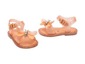 Mini Melissa Mar Sandal Bugs BB - Glitter Orange